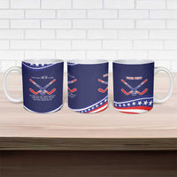 My Gold Medal Winning Hockey Team Personalized Ceramic Mug Blue Style