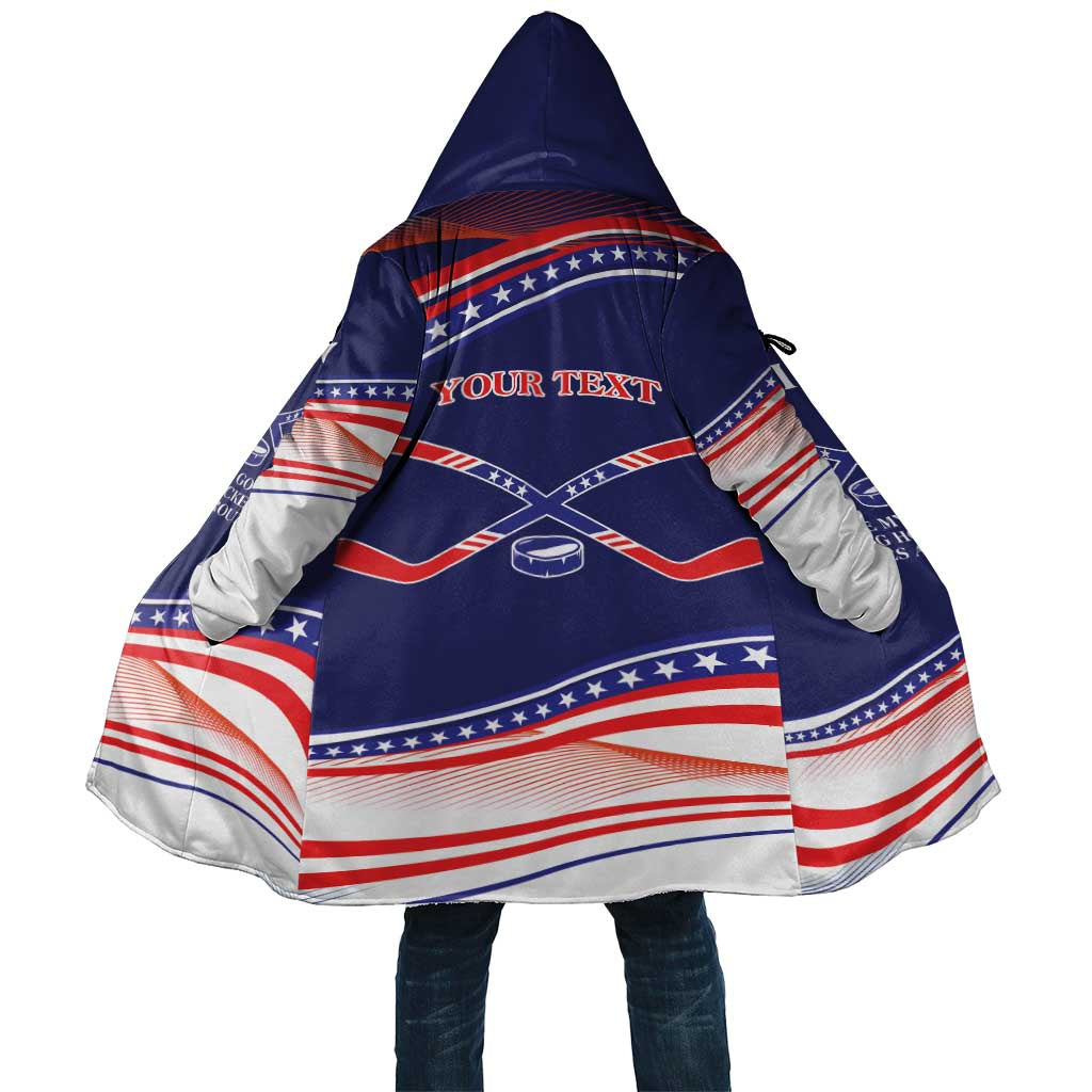 My Gold Medal Winning Hockey Team Personalized Cloak Blue Style