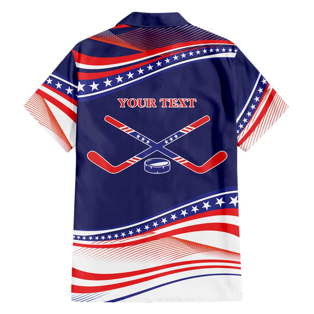 My Gold Medal Winning Hockey Team Personalized Hawaiian Shirt Blue Style