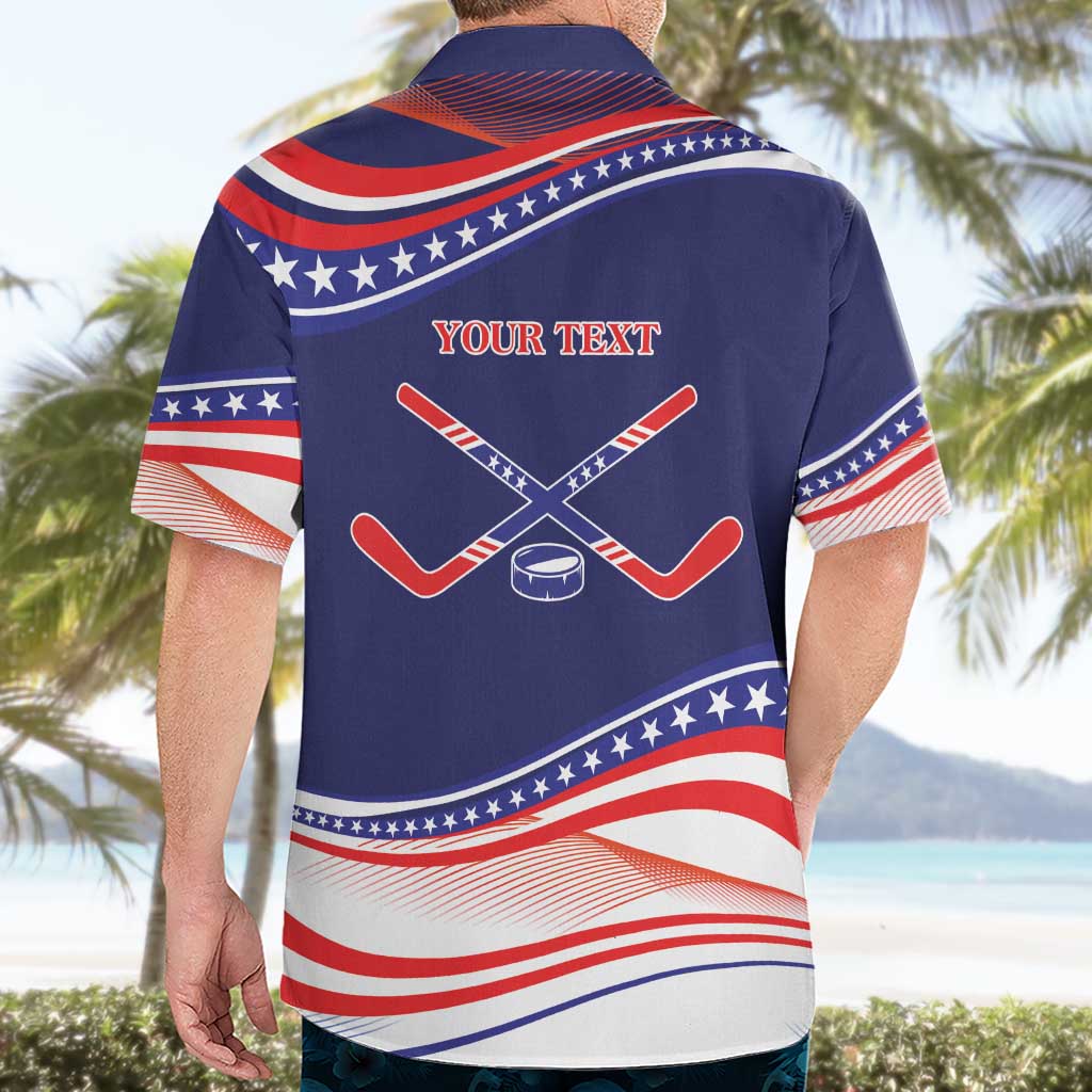 My Gold Medal Winning Hockey Team Personalized Hawaiian Shirt Blue Style