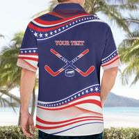 My Gold Medal Winning Hockey Team Personalized Hawaiian Shirt Blue Style