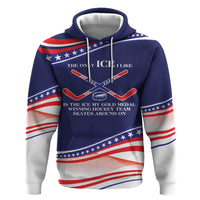 My Gold Medal Winning Hockey Team Personalized Hoodie Blue Style