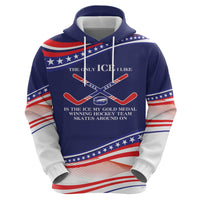 My Gold Medal Winning Hockey Team Personalized Hoodie Blue Style