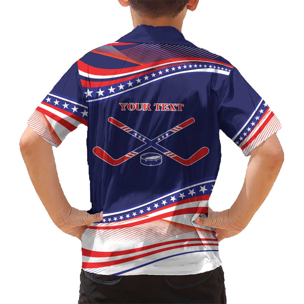 My Gold Medal Winning Hockey Team Personalized Kid Hawaiian Shirt Blue Style