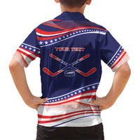 My Gold Medal Winning Hockey Team Personalized Kid Hawaiian Shirt Blue Style