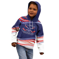 My Gold Medal Winning Hockey Team Personalized Kid Hoodie Blue Style