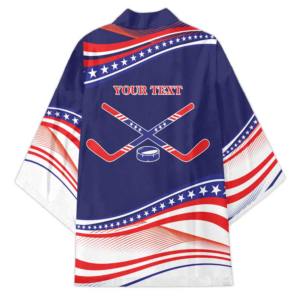 My Gold Medal Winning Hockey Team Personalized Kimono Blue Style