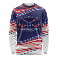 My Gold Medal Winning Hockey Team Personalized Long Sleeve Shirt Blue Style