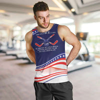 My Gold Medal Winning Hockey Team Personalized Men Tank Top Blue Style