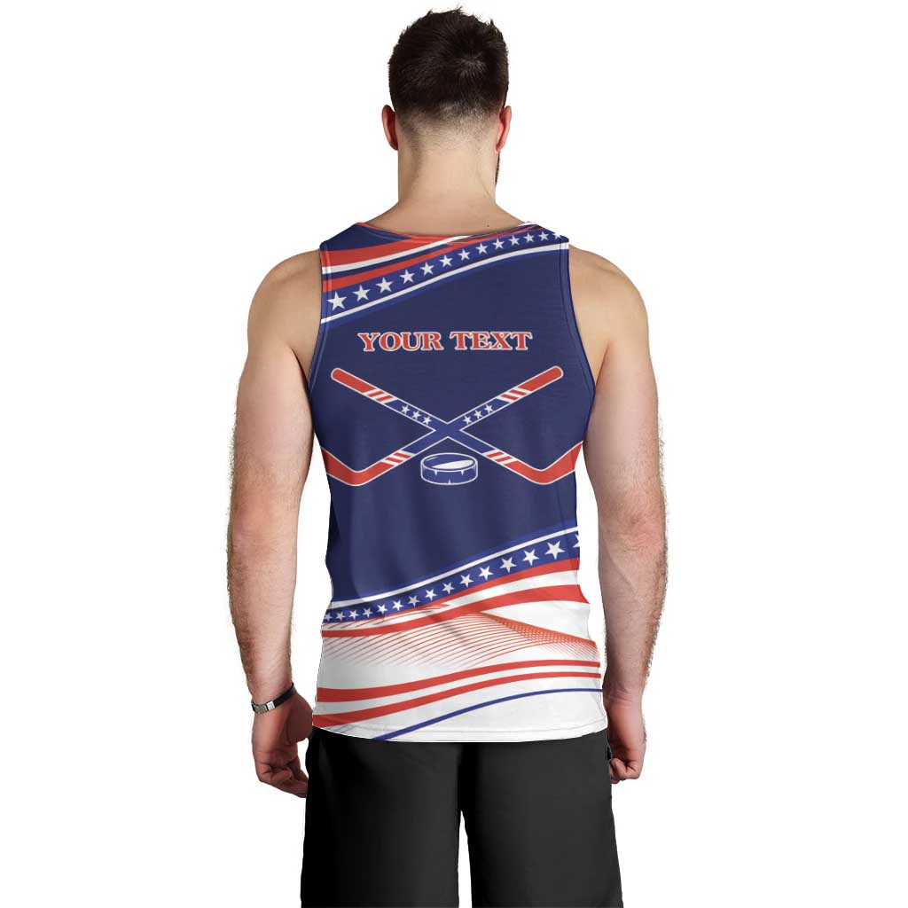 My Gold Medal Winning Hockey Team Personalized Men Tank Top Blue Style