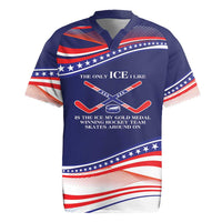 My Gold Medal Winning Hockey Team Personalized Rugby Jersey Blue Style