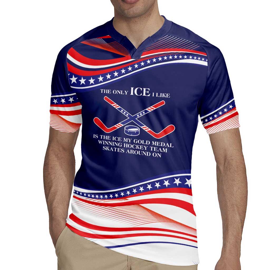 My Gold Medal Winning Hockey Team Personalized Rugby Jersey Blue Style