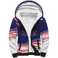 My Gold Medal Winning Hockey Team Personalized Sherpa Hoodie Blue Style