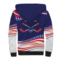My Gold Medal Winning Hockey Team Personalized Sherpa Hoodie Blue Style