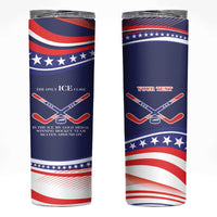 My Gold Medal Winning Hockey Team Personalized Skinny Tumbler Blue Style