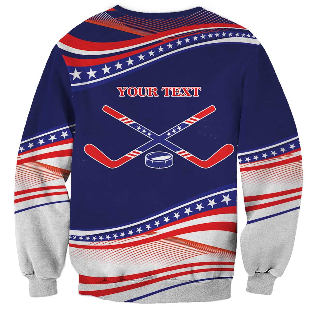 My Gold Medal Winning Hockey Team Personalized Sweatshirt Blue Style