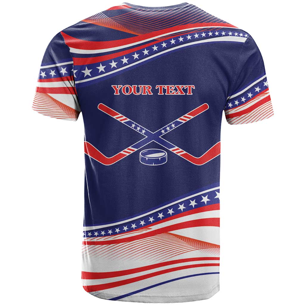 My Gold Medal Winning Hockey Team Personalized T Shirt Blue Style