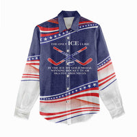 My Gold Medal Winning Hockey Team Personalized Women Casual Shirt Blue Style