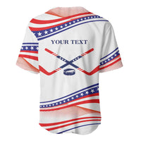 My Gold Medal Winning Hockey Team Personalized Baseball Jersey White Style