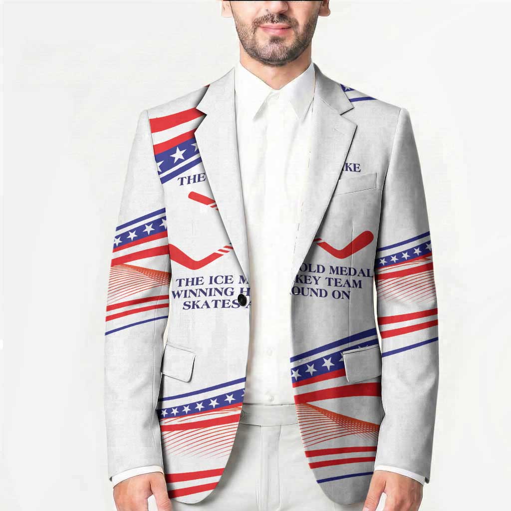 My Gold Medal Winning Hockey Team Personalized Blazer White Style