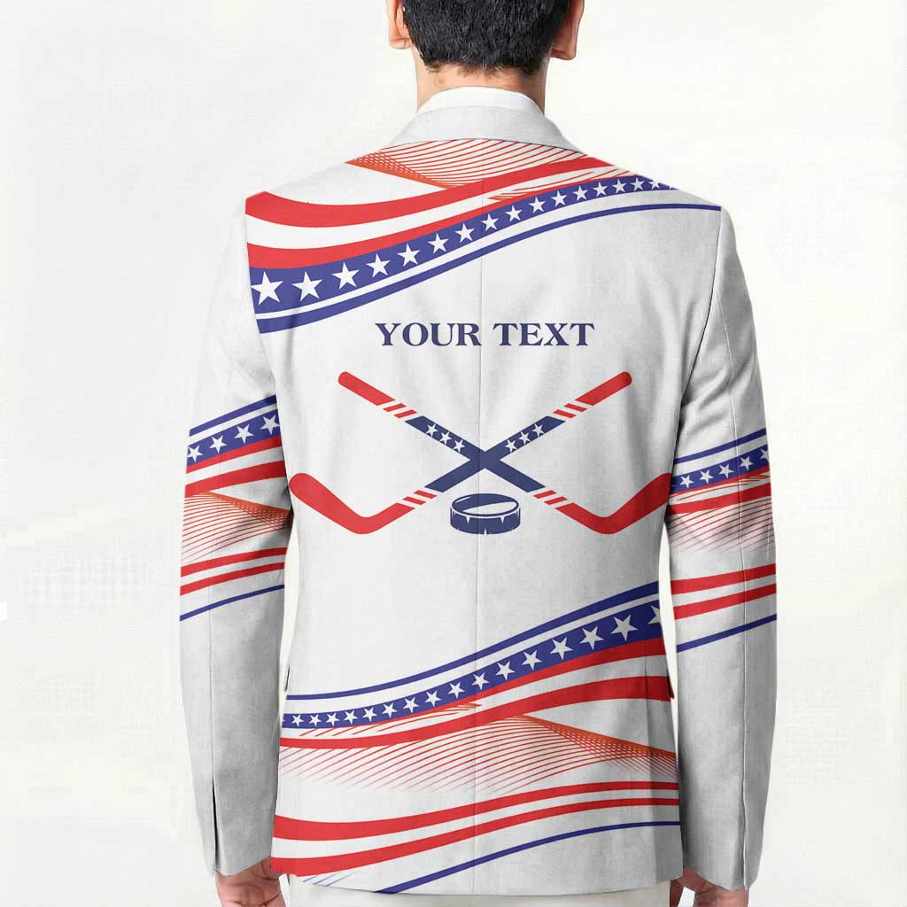 My Gold Medal Winning Hockey Team Personalized Blazer White Style