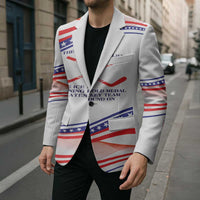 My Gold Medal Winning Hockey Team Personalized Blazer White Style