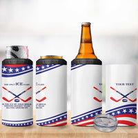 My Gold Medal Winning Hockey Team Personalized 4 in 1 Can Cooler Tumbler White Style