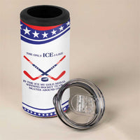 My Gold Medal Winning Hockey Team Personalized 4 in 1 Can Cooler Tumbler White Style