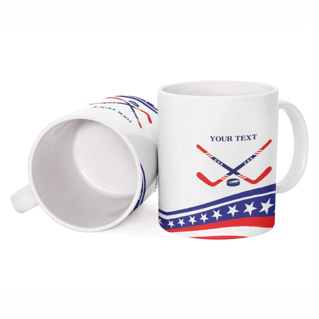 My Gold Medal Winning Hockey Team Personalized Ceramic Mug White Style