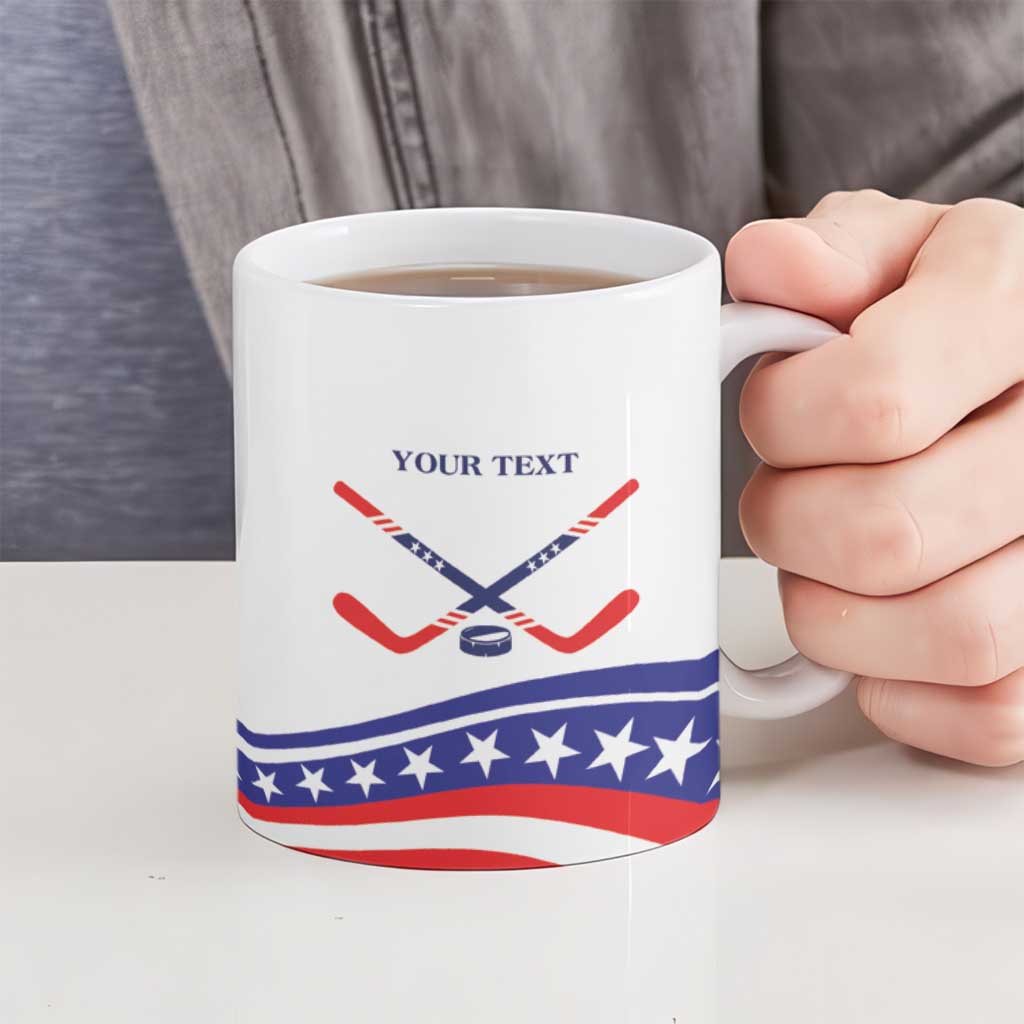 My Gold Medal Winning Hockey Team Personalized Ceramic Mug White Style