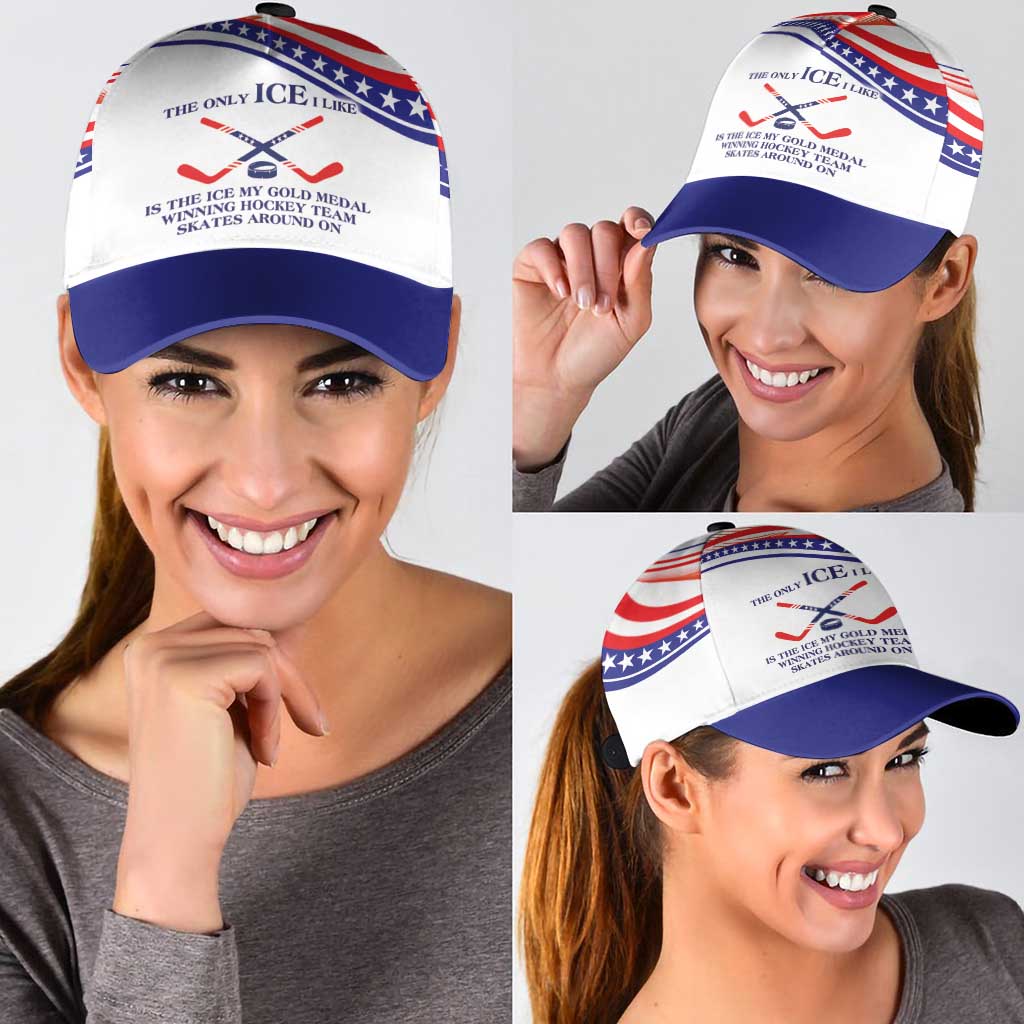 My Gold Medal Winning Hockey Team Classic Cap White Style