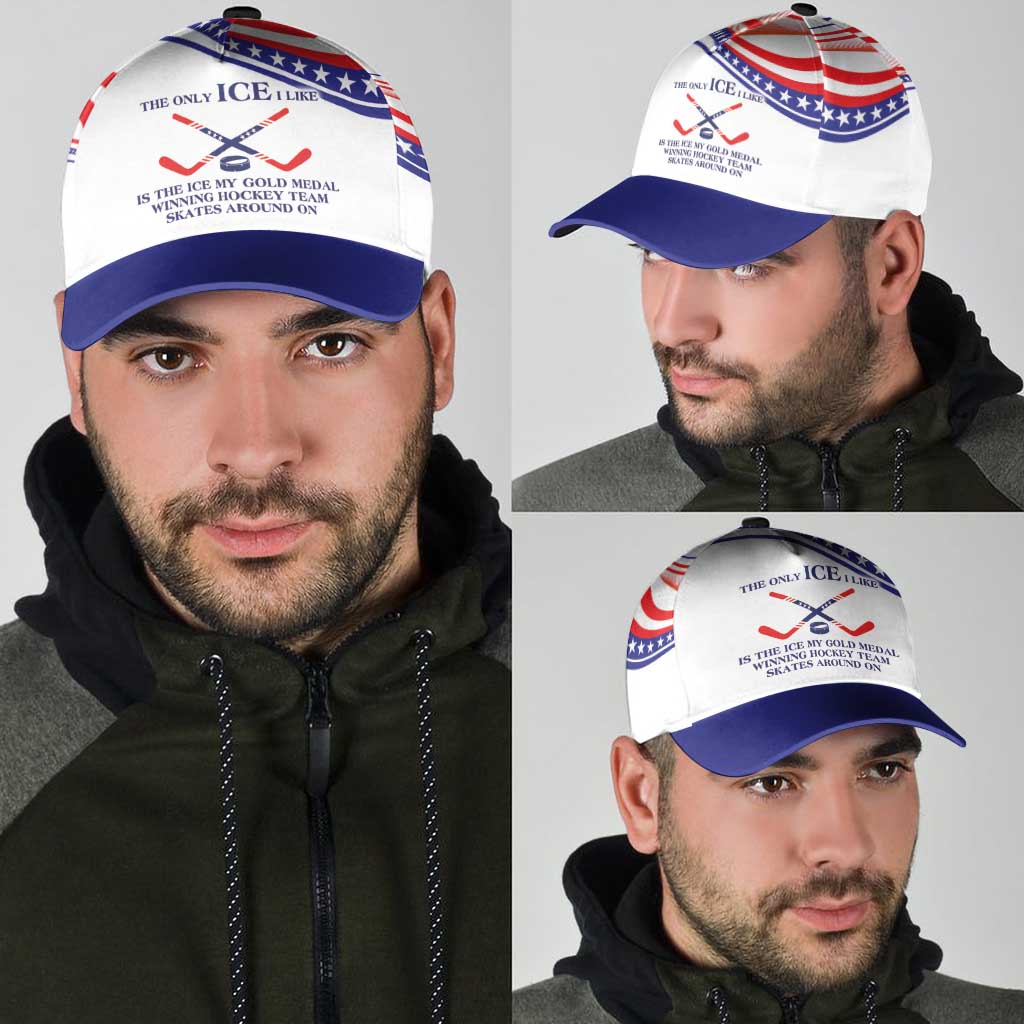 My Gold Medal Winning Hockey Team Classic Cap White Style