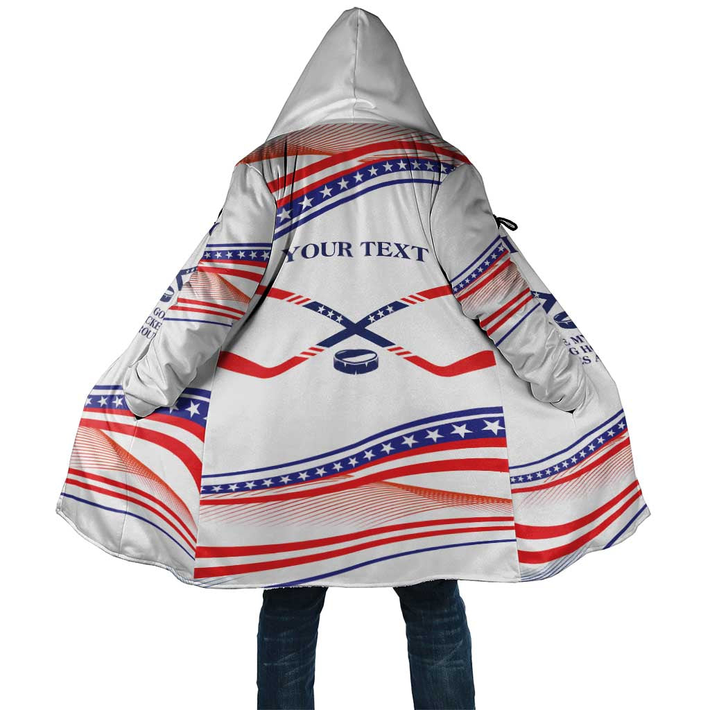 My Gold Medal Winning Hockey Team Personalized Cloak White Style