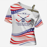 My Gold Medal Winning Hockey Team Personalized Cross Shoulder Shirt White Style