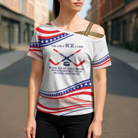 My Gold Medal Winning Hockey Team Personalized Cross Shoulder Shirt White Style