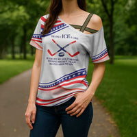 My Gold Medal Winning Hockey Team Personalized Cross Shoulder Shirt White Style