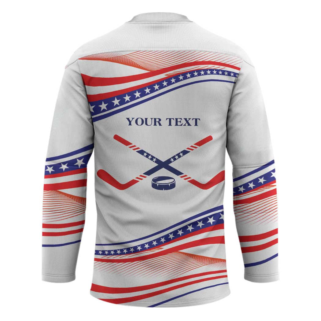 My Gold Medal Winning Hockey Team Personalized Hockey Jersey White Style