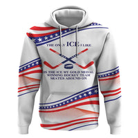 My Gold Medal Winning Hockey Team Personalized Hoodie White Style