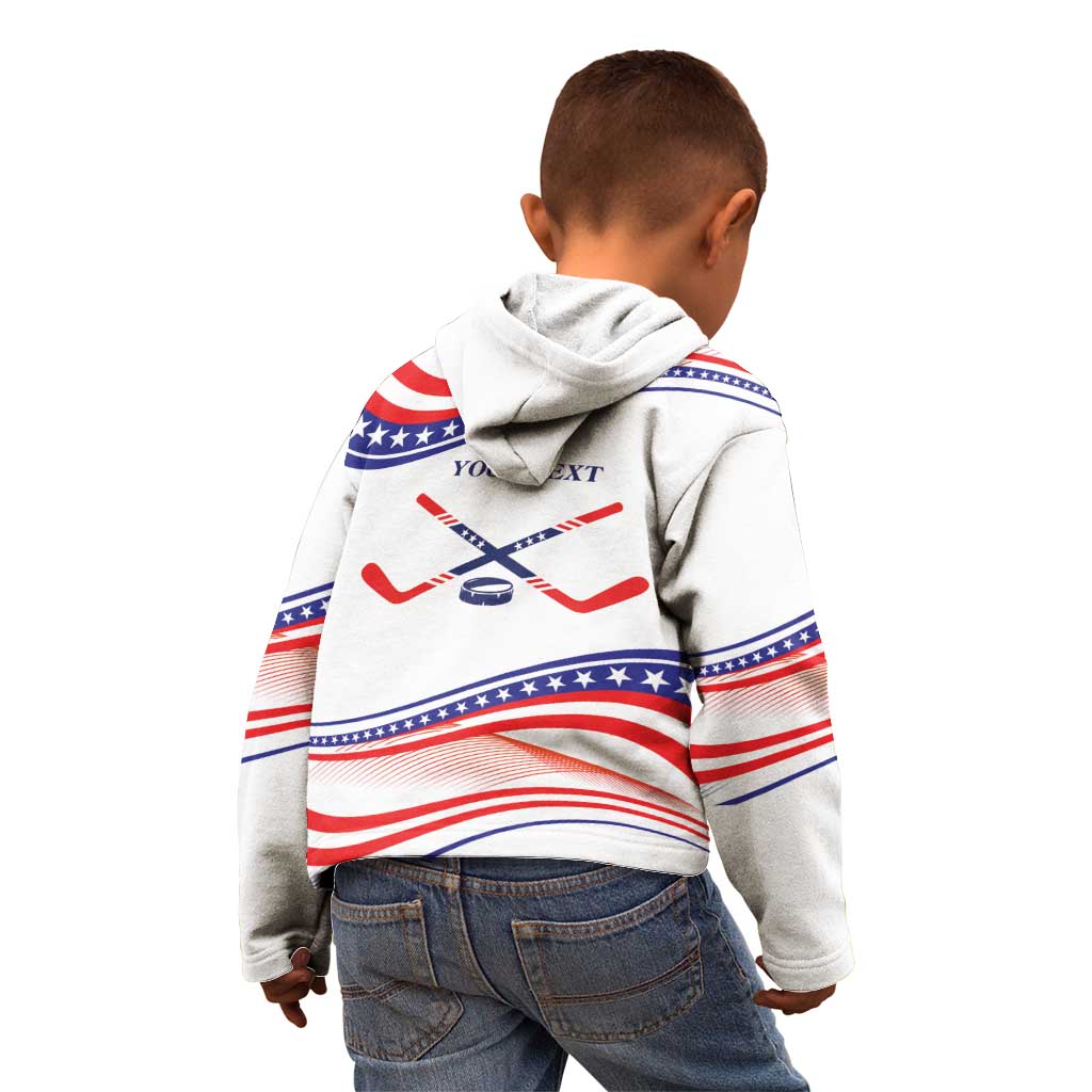 My Gold Medal Winning Hockey Team Personalized Kid Hoodie White Style