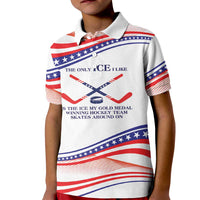 My Gold Medal Winning Hockey Team Personalized Kid Polo Shirt White Style