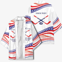 My Gold Medal Winning Hockey Team Personalized Kimono White Style