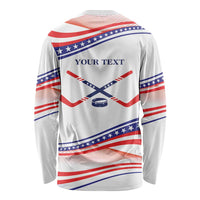 My Gold Medal Winning Hockey Team Personalized Long Sleeve Shirt White Style