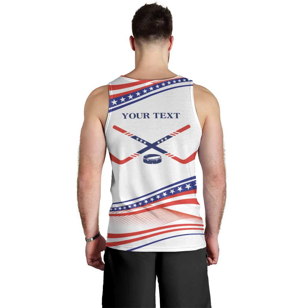 My Gold Medal Winning Hockey Team Personalized Men Tank Top White Style