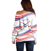 My Gold Medal Winning Hockey Team Personalized Off Shoulder Sweater White Style