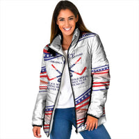 My Gold Medal Winning Hockey Team Personalized Padded Jacket White Style