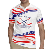 My Gold Medal Winning Hockey Team Personalized Rugby Jersey White Style