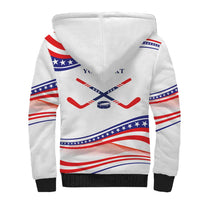 My Gold Medal Winning Hockey Team Personalized Sherpa Hoodie White Style