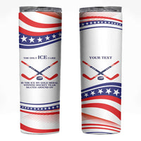 My Gold Medal Winning Hockey Team Personalized Skinny Tumbler White Style