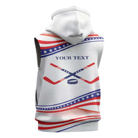 My Gold Medal Winning Hockey Team Personalized Sleeveless Hoodie White Style