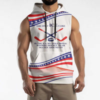 My Gold Medal Winning Hockey Team Personalized Sleeveless Hoodie White Style
